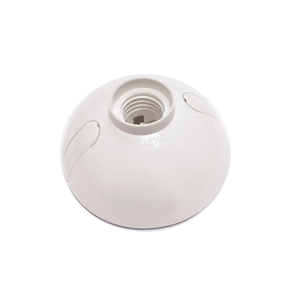 LEXO PORTALAMPARA OVAL E-27 BLANCO