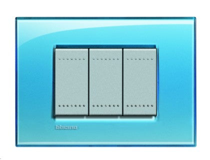 LIVING LIGHT PLACA 3 MODULOS AZUL LNA4803AD