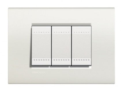 LIVING LIGHT PLACA 3 MODULOS BLANCO LNA4803BI