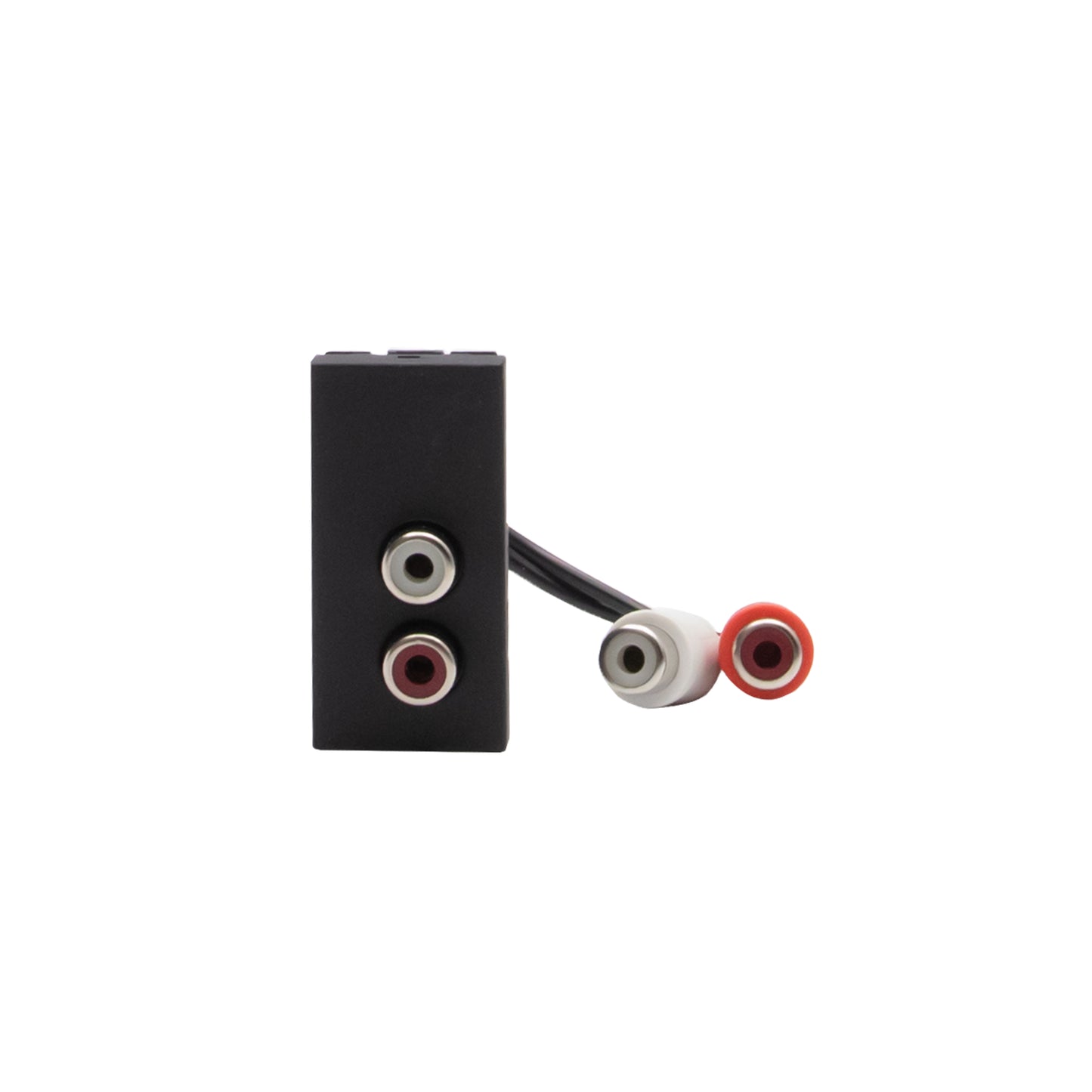 MATIX GO MODULO DOBLE RCA NEGRO JB4269R