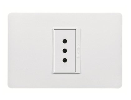 LUZICA ENCHUFE SIMPLE 10A ARMADO BLANCO PU1113