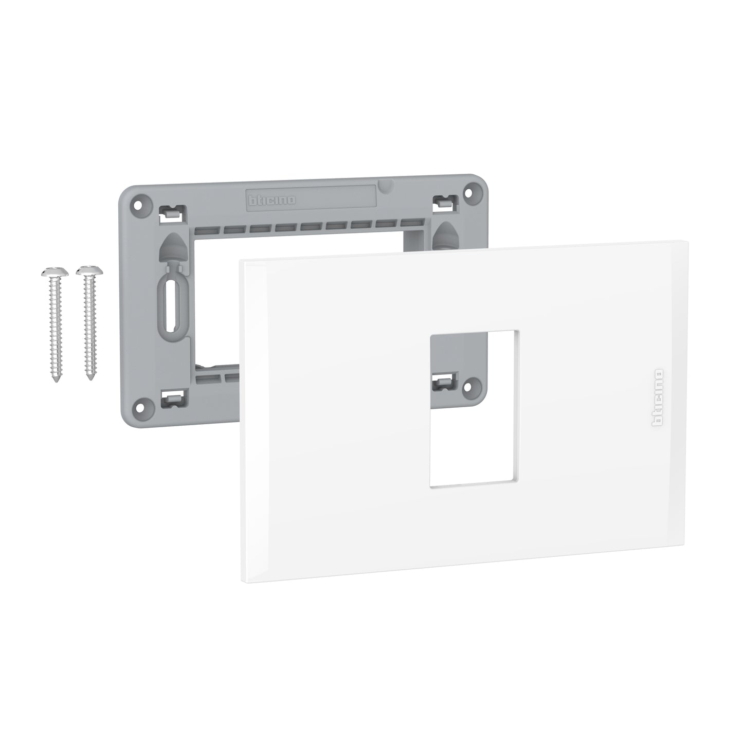 NOBILE PLACA 1 PUESTO CON SOPORTE COLOR BLANCO AF5S1EB