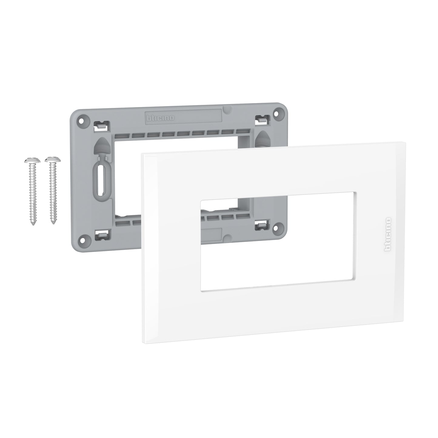 NOBILE PLACA 3 PUESTO CON SOPORTE COLOR BLANCO AF5S3EB
