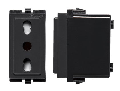 S17 MODULO ENCHUFE 2P+T 10/16 NOIR 173106