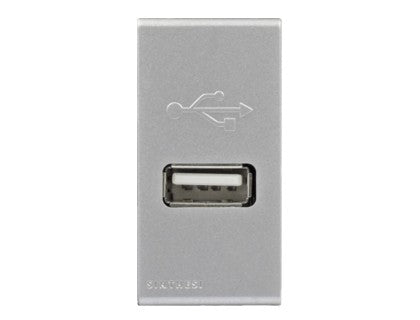 S44 CARGADOR USB 1A PLATA 444712