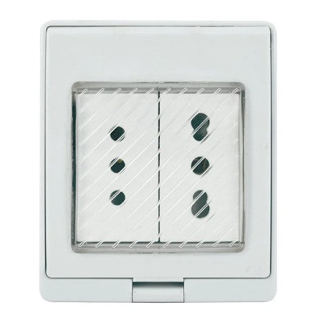 LEXO CONTENEDOR ENCHUFE DOB.SPTO.10+10/16A BLANCO 5325303