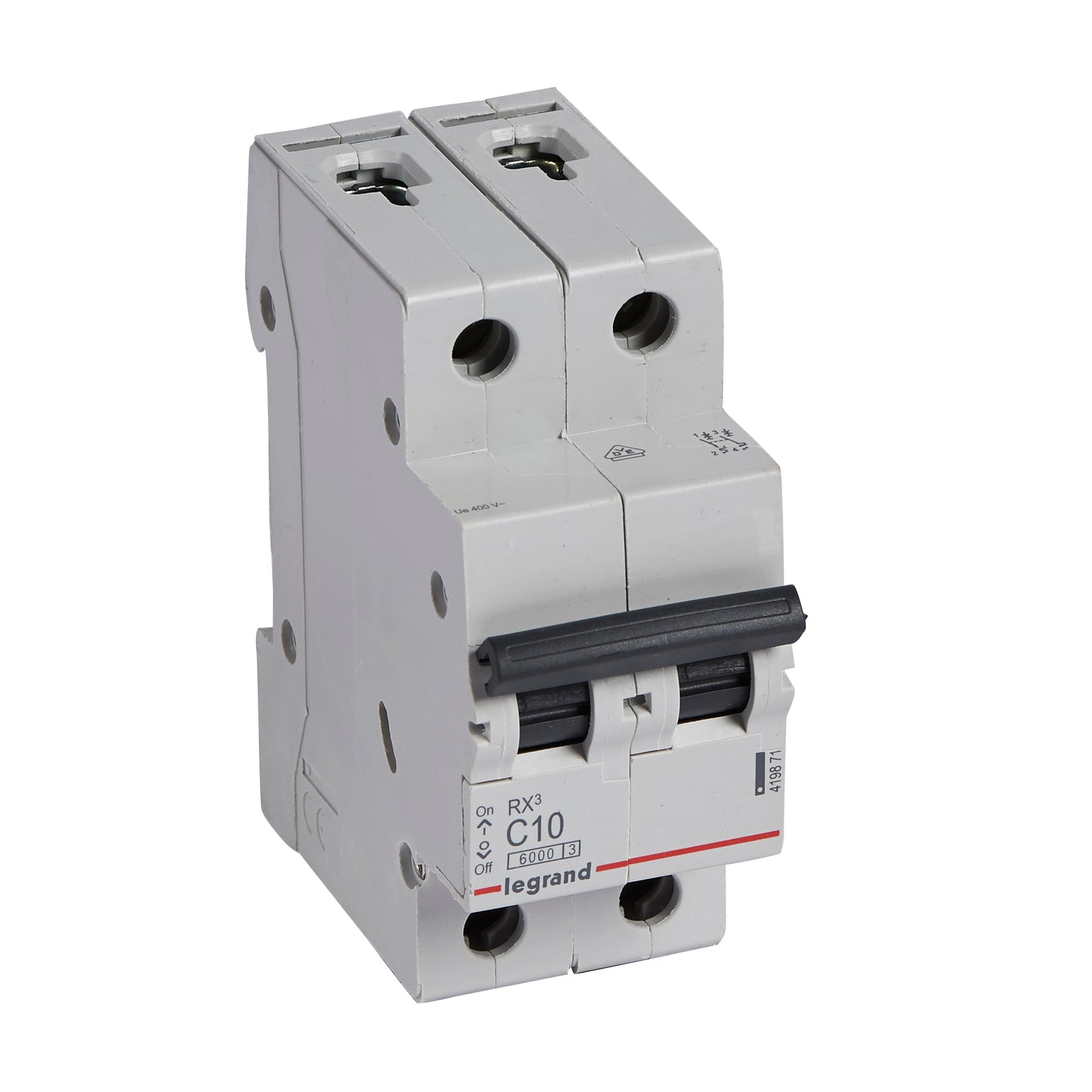 INTERRUPTOR TERMOMAGNETICO 2X10A C6 06KA 419871