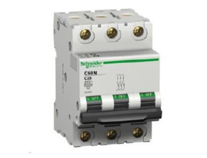 INTERRUPTOR TERMOMAGNETICO 3X25A CURVA C 10KA A9F77325