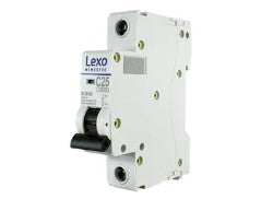 LEXO INTERRUPTOR TERMOMAGNETICO 1P+N 25A 15KA C 5900125