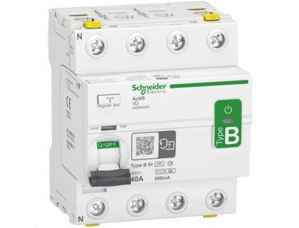 INTERRUPTOR DIFERENCIAL 4X40A 300mA TIPO B A9Z64440