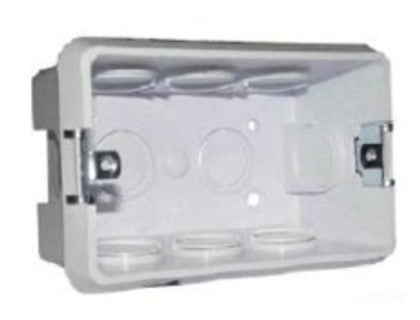 CAJA RECTANGULAR LISA ZAMA C/OREJA METALICA 12E