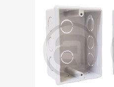 CAJA RECTANGULAR TABIQUERA CON INSERTO PVC L.HALOGENO