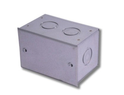 CAJA METALICA A-01 CON TAPA Y EMPAQUE ZINCADO 100X65X65