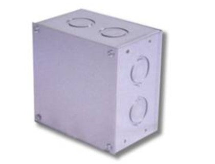 CAJA METALICA A-11 CON TAPA Y EMPAQUE ZINCADO 100X100X65