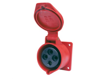 ENCHUFE INDUSTRIAL HEMBRA EMBUTIDO 4X16A IP44 SAKURA 314