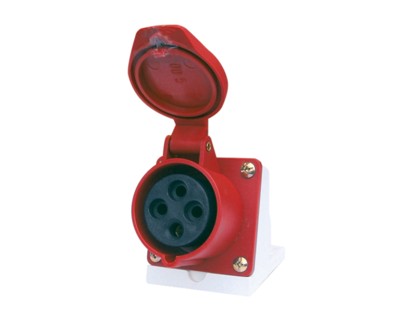 LEXO ENCHUFE IND.HEMBRA SOBREPUESTA 5x16A 380V 115L