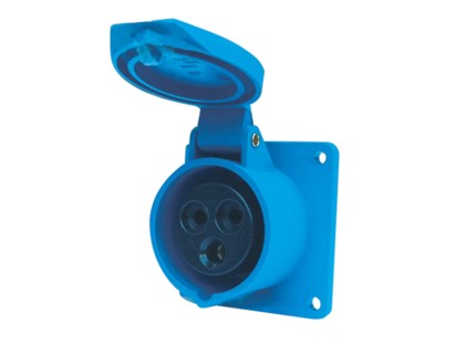 ENCHUFE INDUSTRIAL HEMBRA EMBUTIDO 3X32A IP44 SAKURA 323