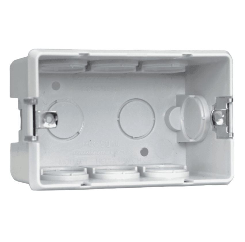CAJA RECTANGULAR TABIQUERA CON INSERTO PVC LIBRE HALOGENO