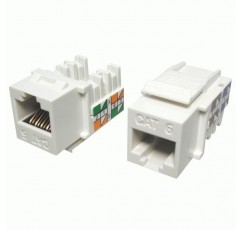 MOD.RJ-45 CAT.6 HORIZ.KEYSTONE