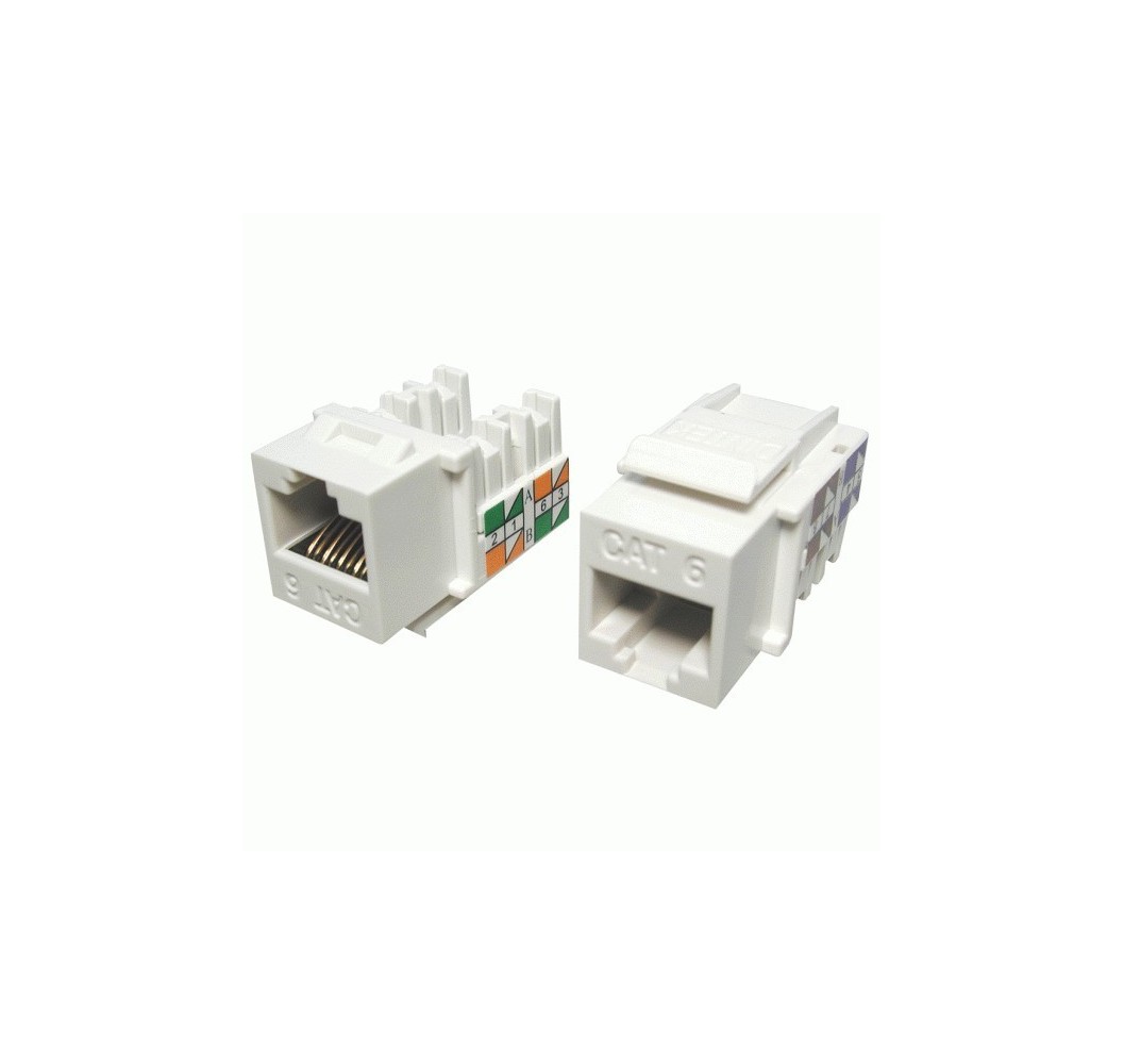 MOD.RJ-45 CAT.6 HORIZ.KEYSTONE