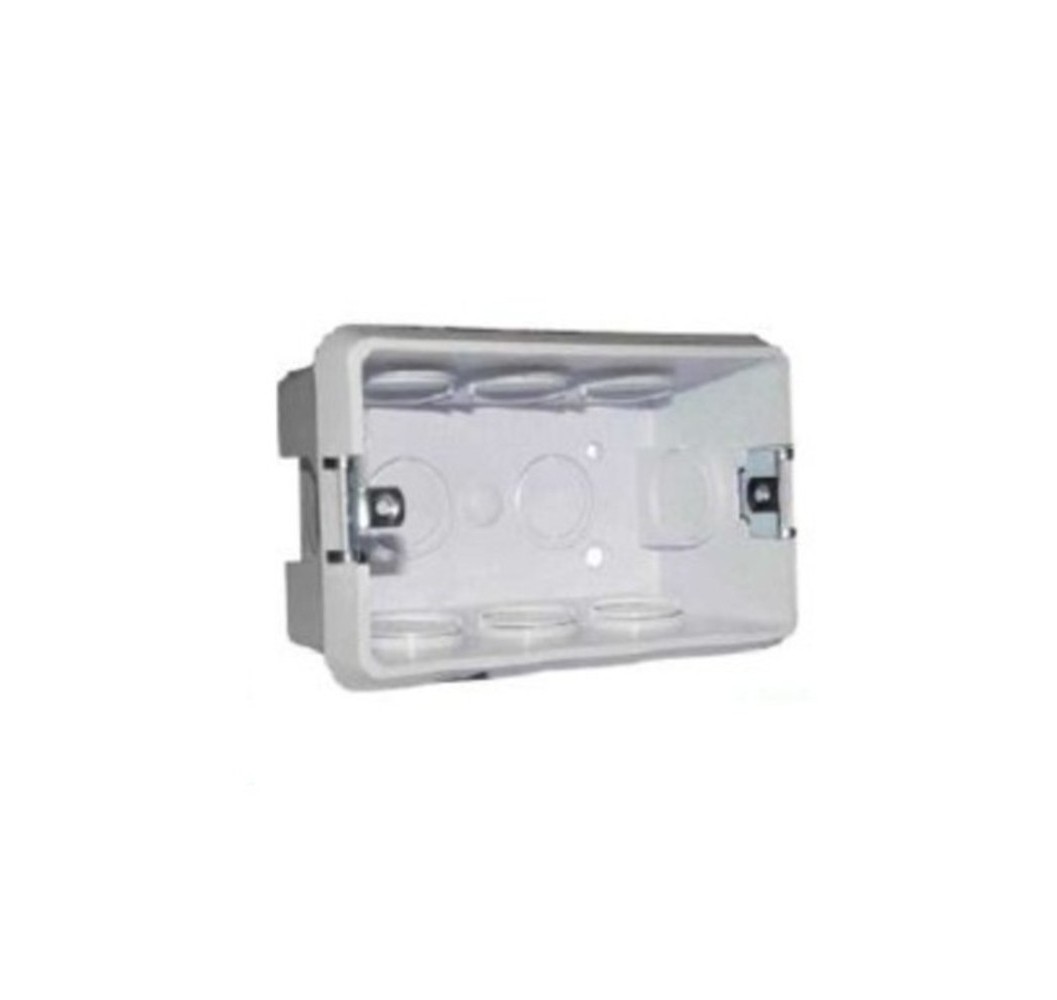 CAJA RECTANGULAR LISA ZAMA C/OREJA METALICA 12E
