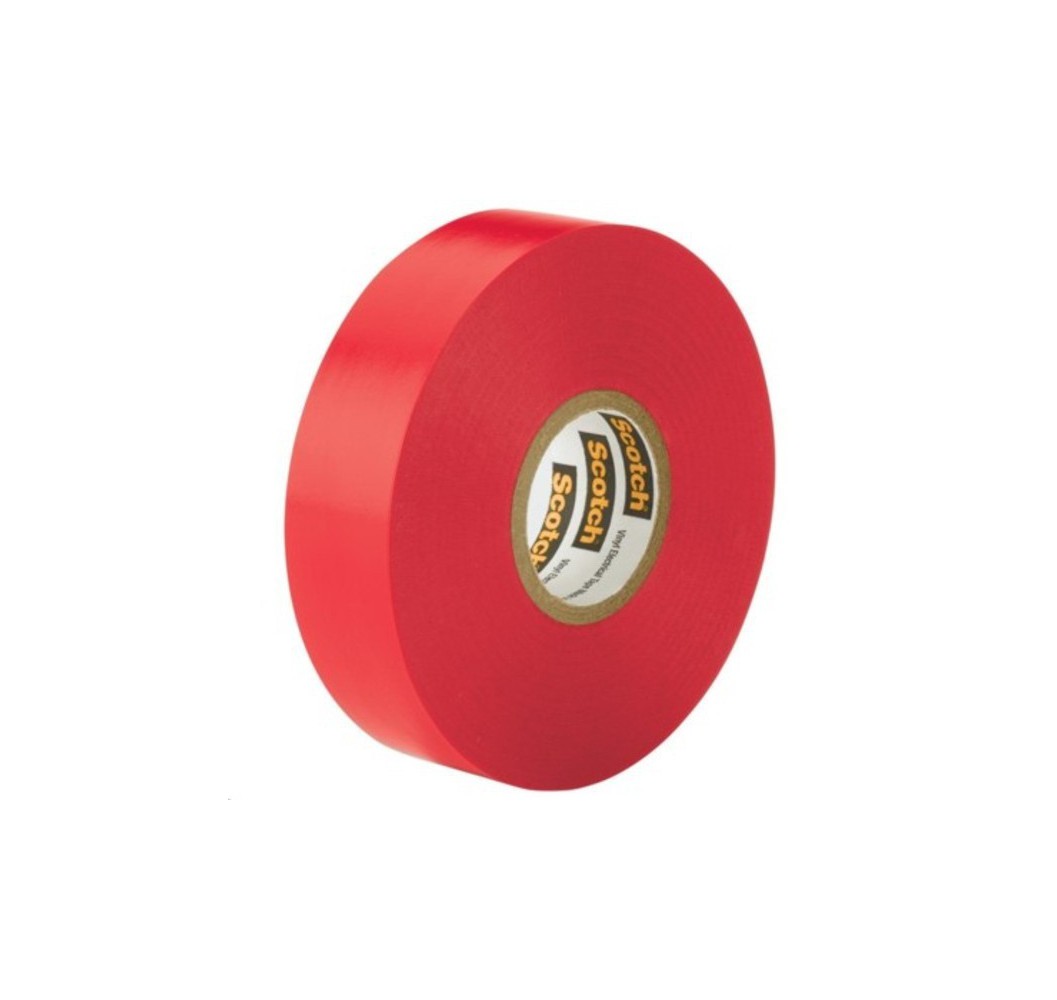 CINTA PLASTICA 3M #35  ROJO