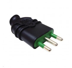ENCHUFE MACHO 2x10+T 7680101FANTON