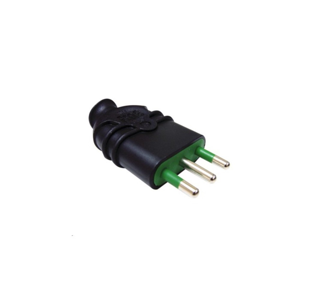 ENCHUFE MACHO 2x10+T 7680101FANTON