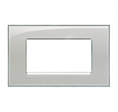 LIVING LIGHT TAPA 4 RECTANGULAR GRIS HUMO  LNA4804KG