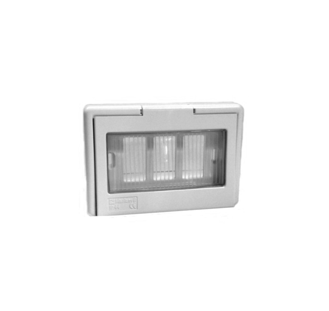 TAPA RECTANGULAR PVC 3P IP44 TECHNOVA