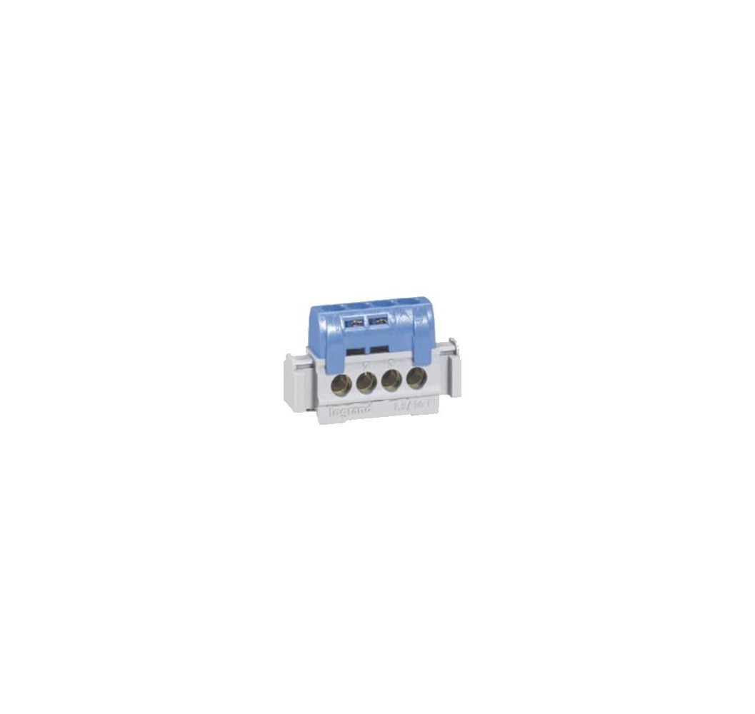 REGLETA CONEXION 4 SALIDAS AZUL 04840