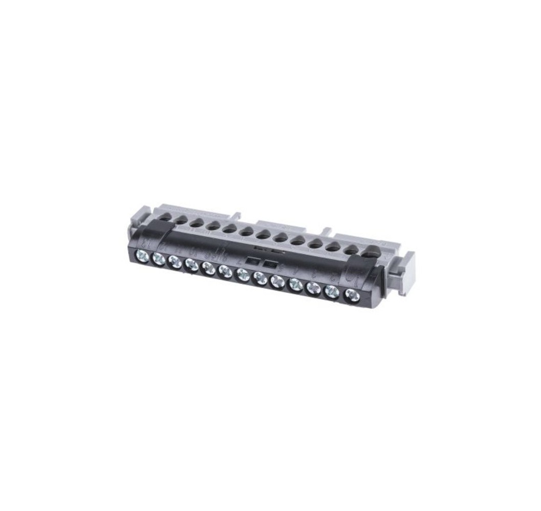 REGLETA CONEXION 12 SALIDAS NEGRO 04854