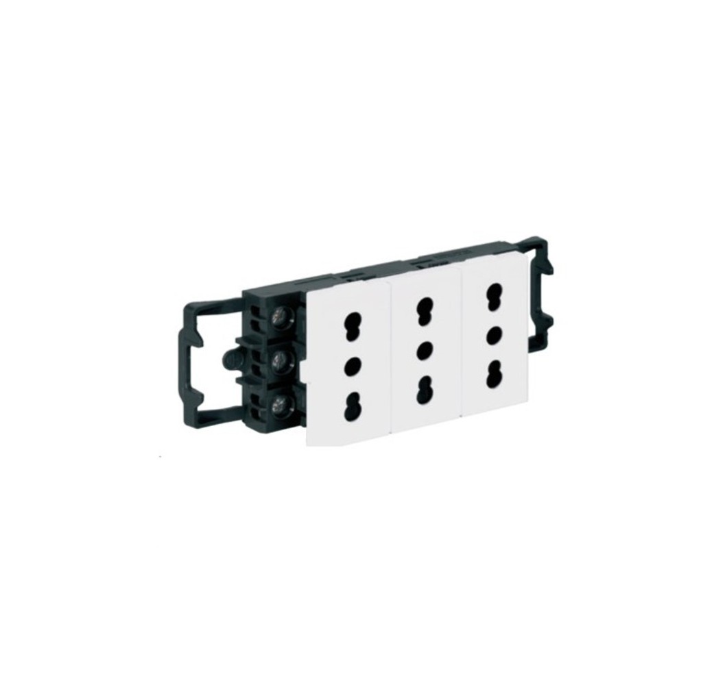 L0650902 ENCHUFE MOSAIC 3x2P+T EN LINE