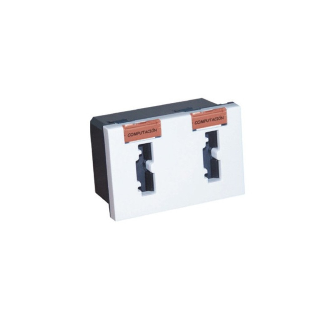 L0674403 ENCHUFE SEGURIDAD DOBLE 10A