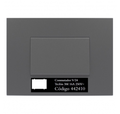 S44 INTERRUPTOR 9/24 3 MODULOS 16A CARBON 442410