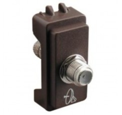 GENESIS NUEVA ENCHUFE TV COAXIAL MARRON 7796