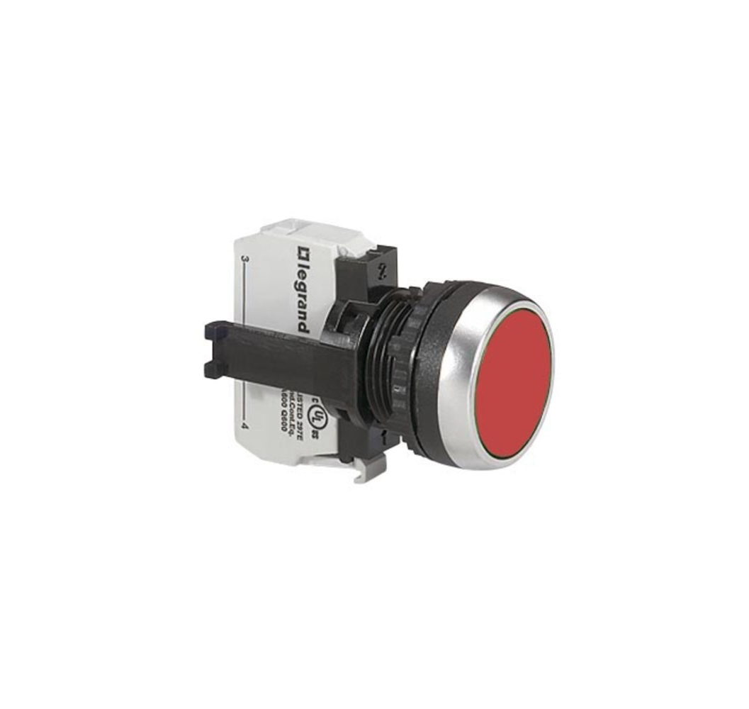 L023715 OZM/BOTON PULS.SALIENTE ROJO
