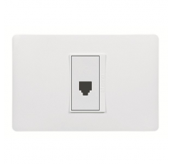 LUZICA ENCHUFE RJ-11 ARMADO BLANCO PU1182