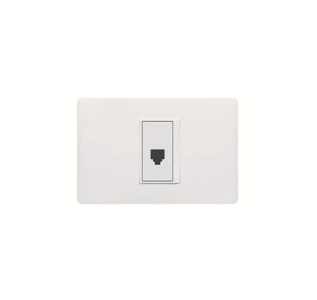 LUZICA ENCHUFE RJ-11 ARMADO BLANCO PU1182