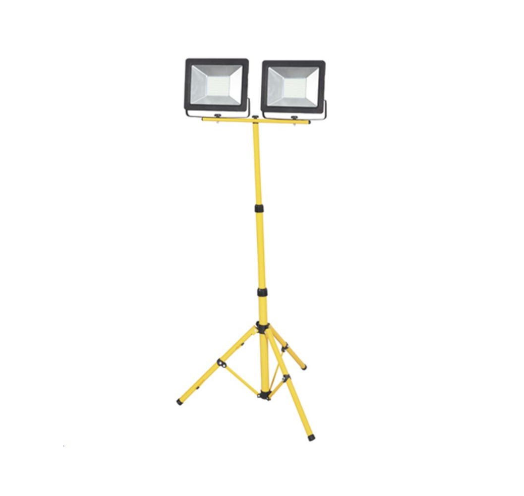 PROY./LED 2X50W CON ATRIL BLANCO FRIO