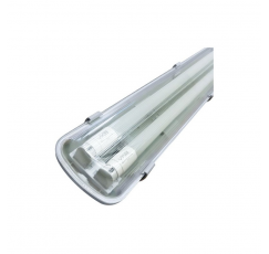 FLUOR.EQUIPO 2x18W HERMETICO LED  SIN TUBO