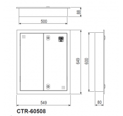 CAJAS CTR-60508 600x500x80 SAIME