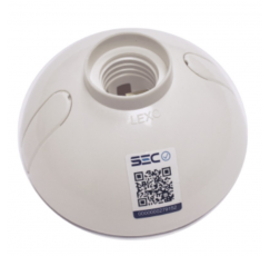 LEXO PORTALAMPARA OVAL E-27 BLANCO 