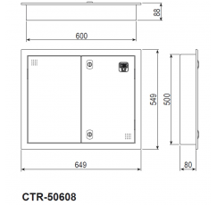 CAJAS CTR-50608 500x600x80 SAIME