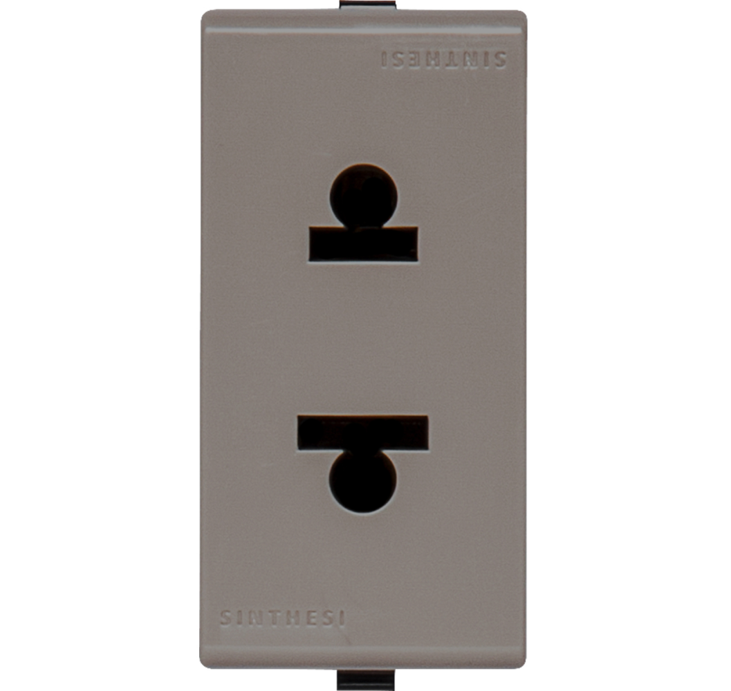 S22 ENCHUFE EURO 2P+ 15A 127V GREY 223203