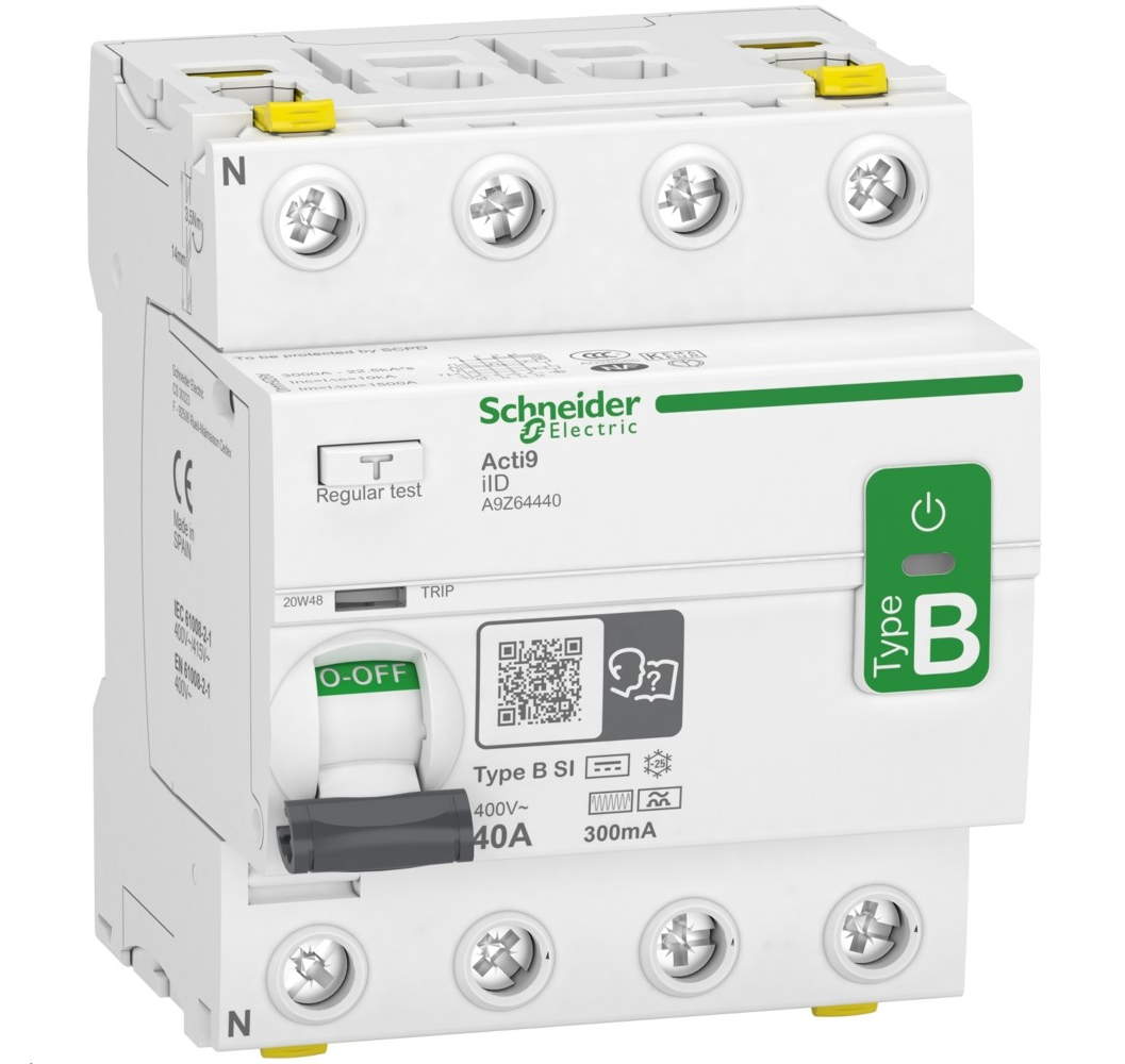 SCHN.PROTECTOR DIFERENCIAL 4x40 300mA TIPO B A9Z64440