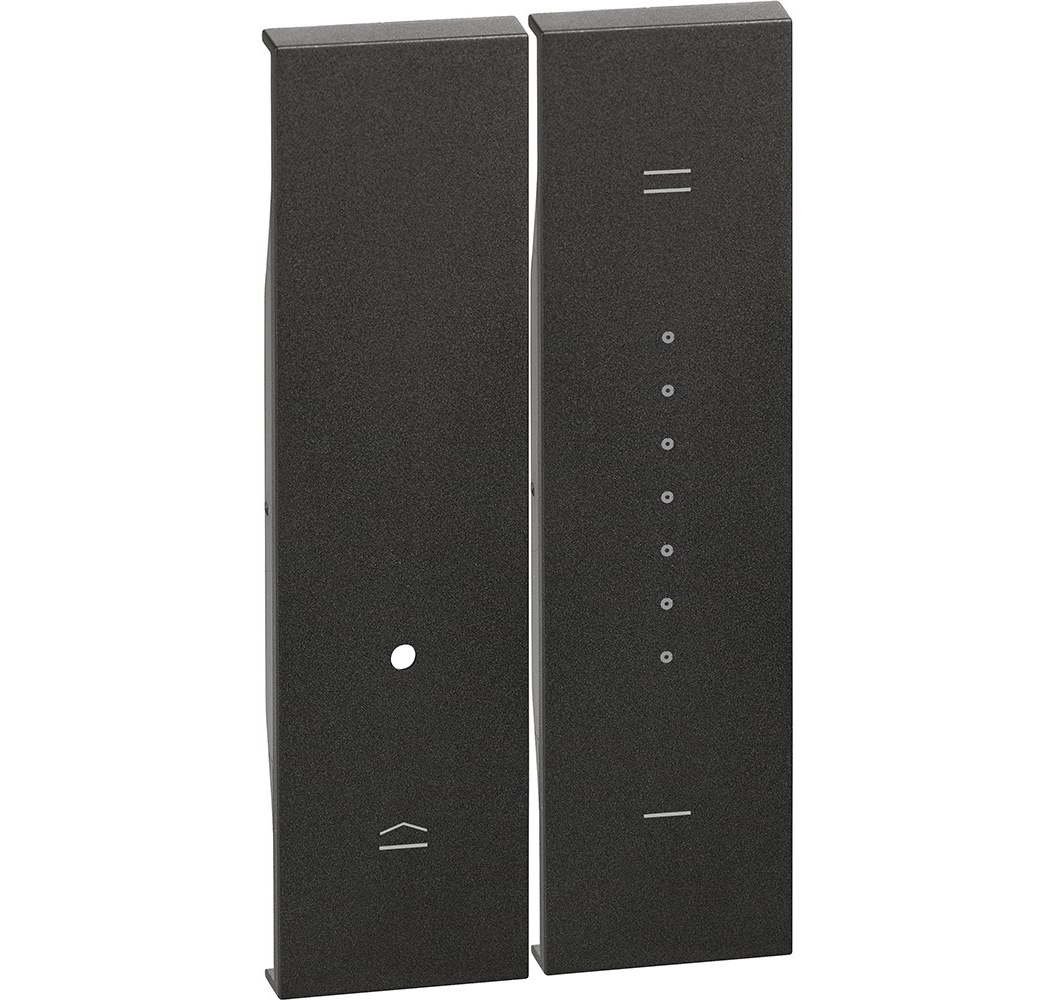 L.NOW CUBRE TECLA DIMMER 2 MOD.NEGRO  KG19