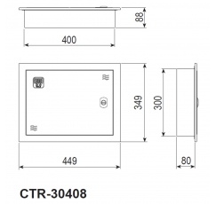 CAJAS CTR-30408 300x400x80 SAIME