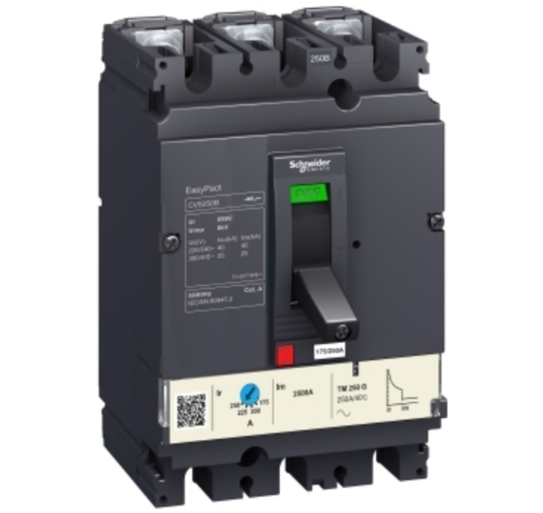 EASYPACT AUTOMATICO 3X140/200A 25KA LV525302
