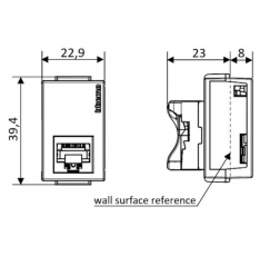 NOBILE MODULO ENCH.RJ45 CAT.6 BLANCO AF2179EB